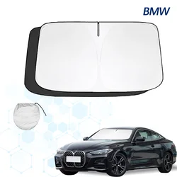 BMW 4 시리즈 F32 F33 F36 G22 G26 용 앞유리 선 쉐이드 햇빛가리개 선 바이저 보호대 접이식 블록, UV 광선 유지, 자동차 쿨러