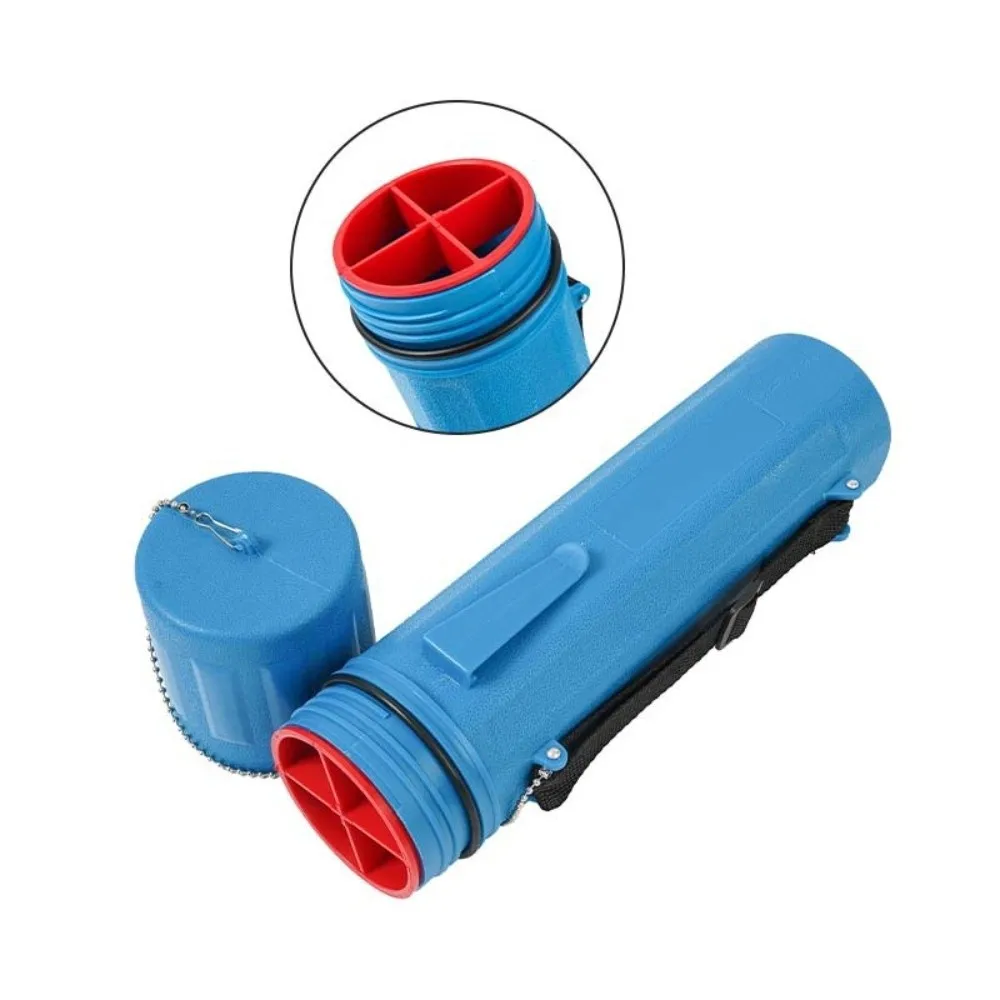 Heavy-Duty Welding Electrode Storage Tube with Adjustable Shoulder Strap Divided Liner Moisture-Proof Welding Rod Container