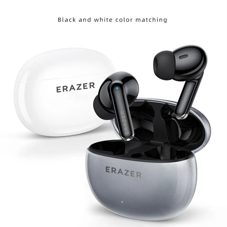 5PCS ERAZER XT88Pro TWS Wireless Earphone Bluetooth 5.3 Dual Stereo Noise Reduction Bass Touch Control Long Standby 250mAH