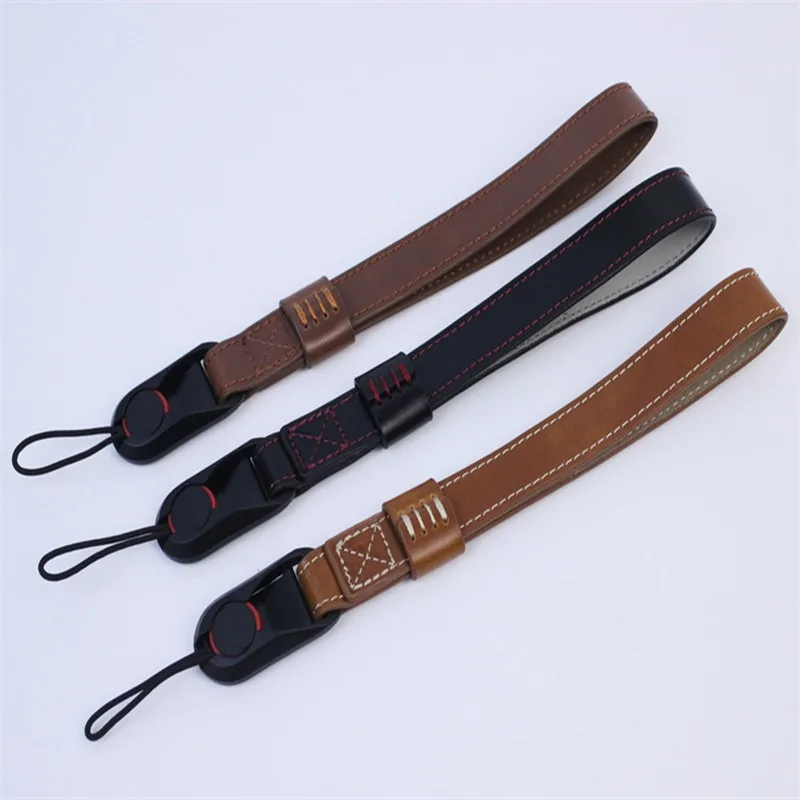 Camllite Quick Release Leather Camera Wrist Strap For Canon Nikon Sony Fujifilm Lumix Panasonic Olympus Leica SLR Wristband