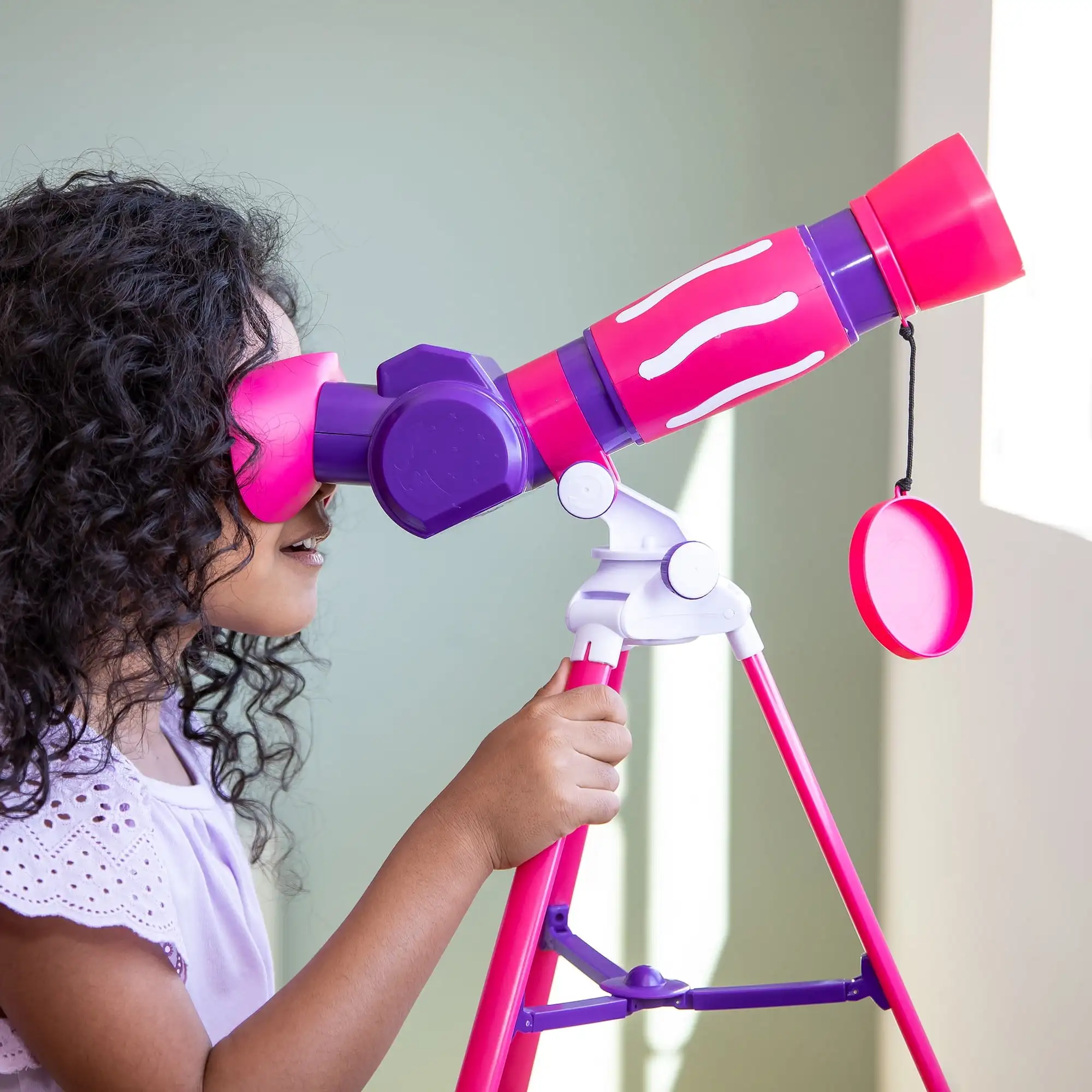 

Educational Insights Geosafari Jr. Rosa Mi Primer Telescopio, Juguete De Tallo