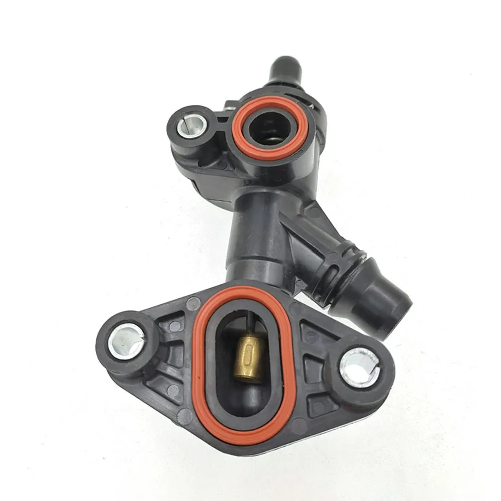 17217599546เครื่องยนต์ Coolant Thermostat ที่อยู่อาศัย Assy สำหรับ BMW 535i 640i 740i 2009-2015 17217638678 17217599546 172117638681