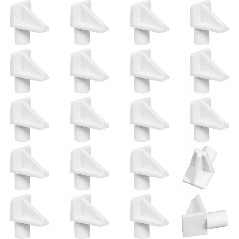 หมุดยึดชั้นวางสีขาว 20 ชิ้น, หมุดยึดชั้นวางพลาสติกขนาด 1/4 นิ้ว, หมุดยึดชั้นวางของ, คลิปยึดชั้นวางของ, หมุดยึดชั้นวางของ, ตู้หนังสือ, ห้องโดยสาร