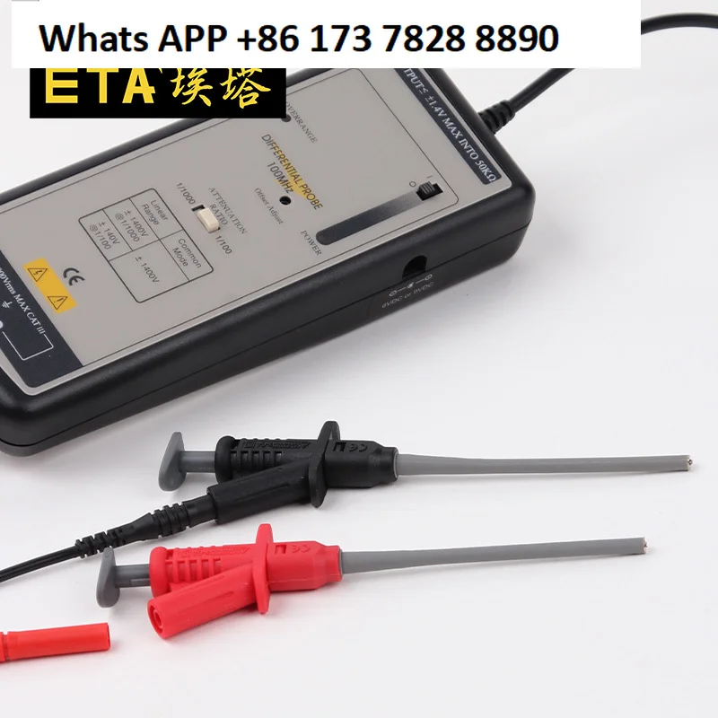 ETA3405 differential probe, differential probe, clip, test hook IC clip, telescopic hook, deep hole clip