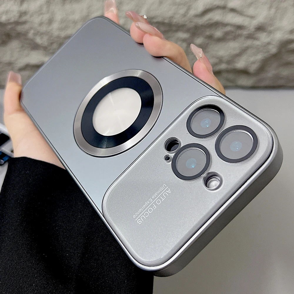 

Camera Lens Full Cover Case For iPhone 16 15 14 13 12 11 Pro Max Plus 16Pro 15Pro iPhone16 For Magsafe Mag Safe Wireless Charge