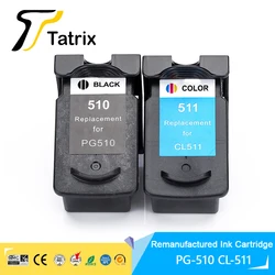 Tatrix PG 510 CL 511 PG510 CL511 PG-510 CL-511 Premium Color Remanufactured Inkjet Ink Cartridge for Canon PIXMA MP280 Printer