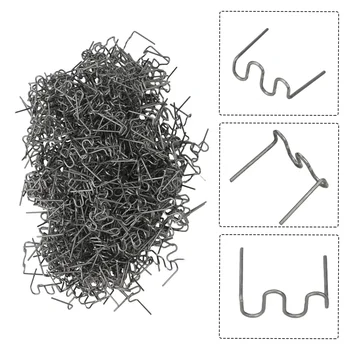 500 Stücke 0,8mm Welle Heiße Heftklammern Automotive Stoßstange Kunststoff Reparatur Schweißmaschine Hot Melt Kunststoff Schweißen Nägel Universal Patch