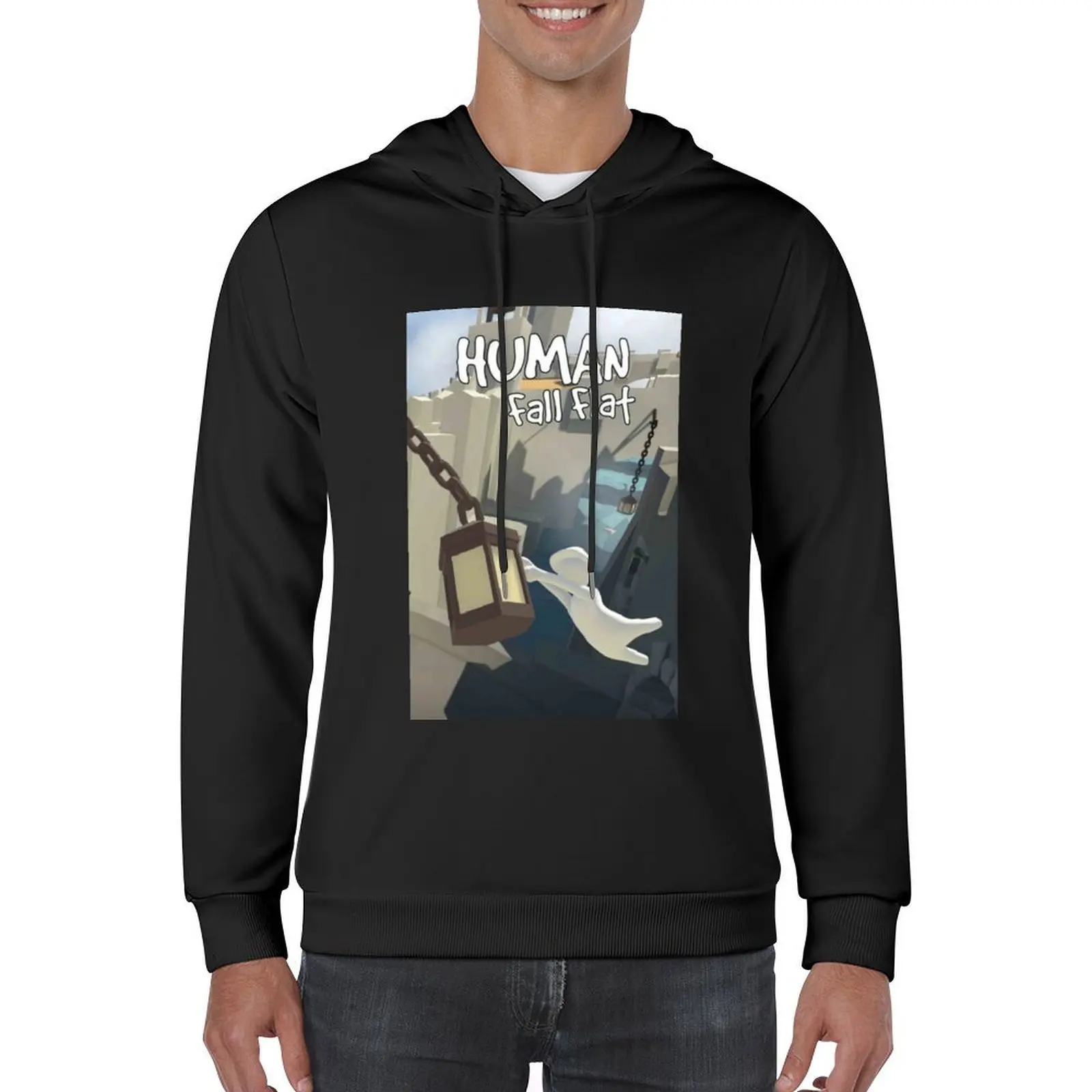 Human: Fall Flat tshirt Hoodie autumn new products mens clothing korean style clothes blouse hoodies for men