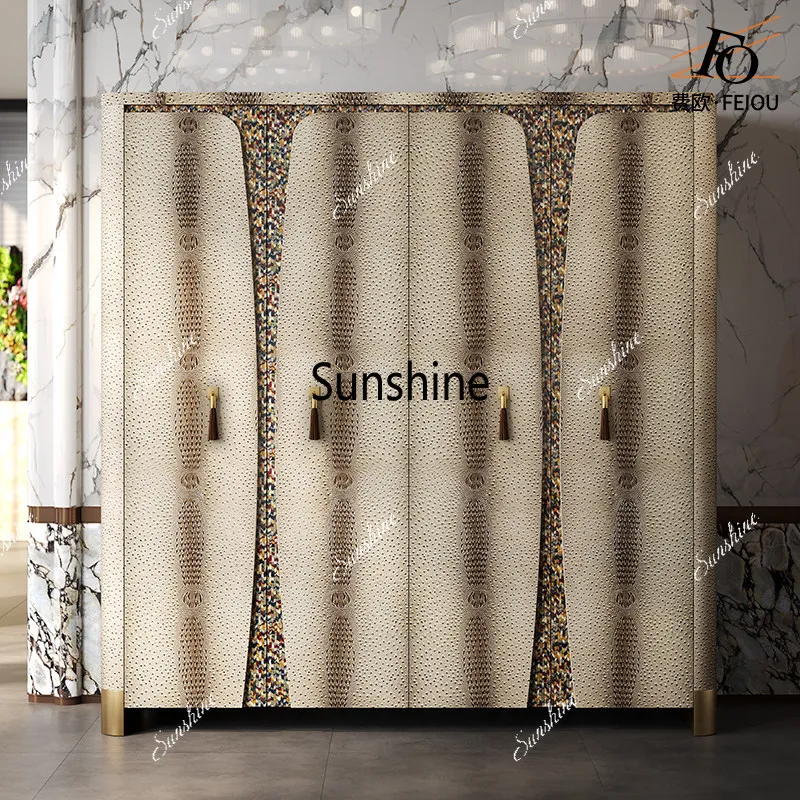 

Premium light luxury wardrobe Italian post-modern storage fashion luxury custom wardrobe