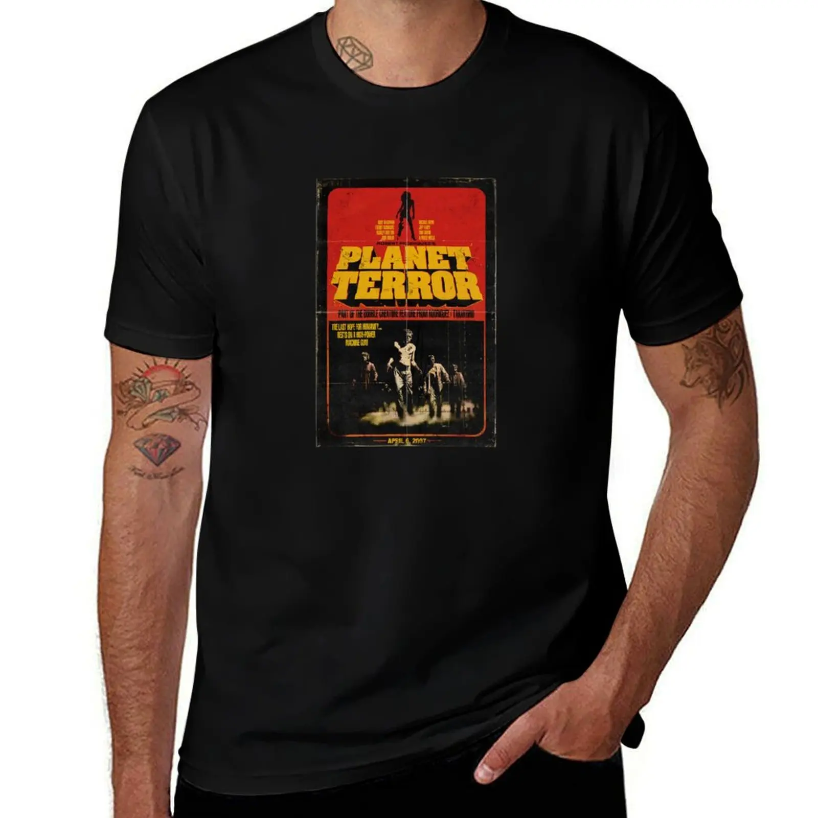 Planet Terror Poster T-Shirt Big Size Daily Wear T-Shirt