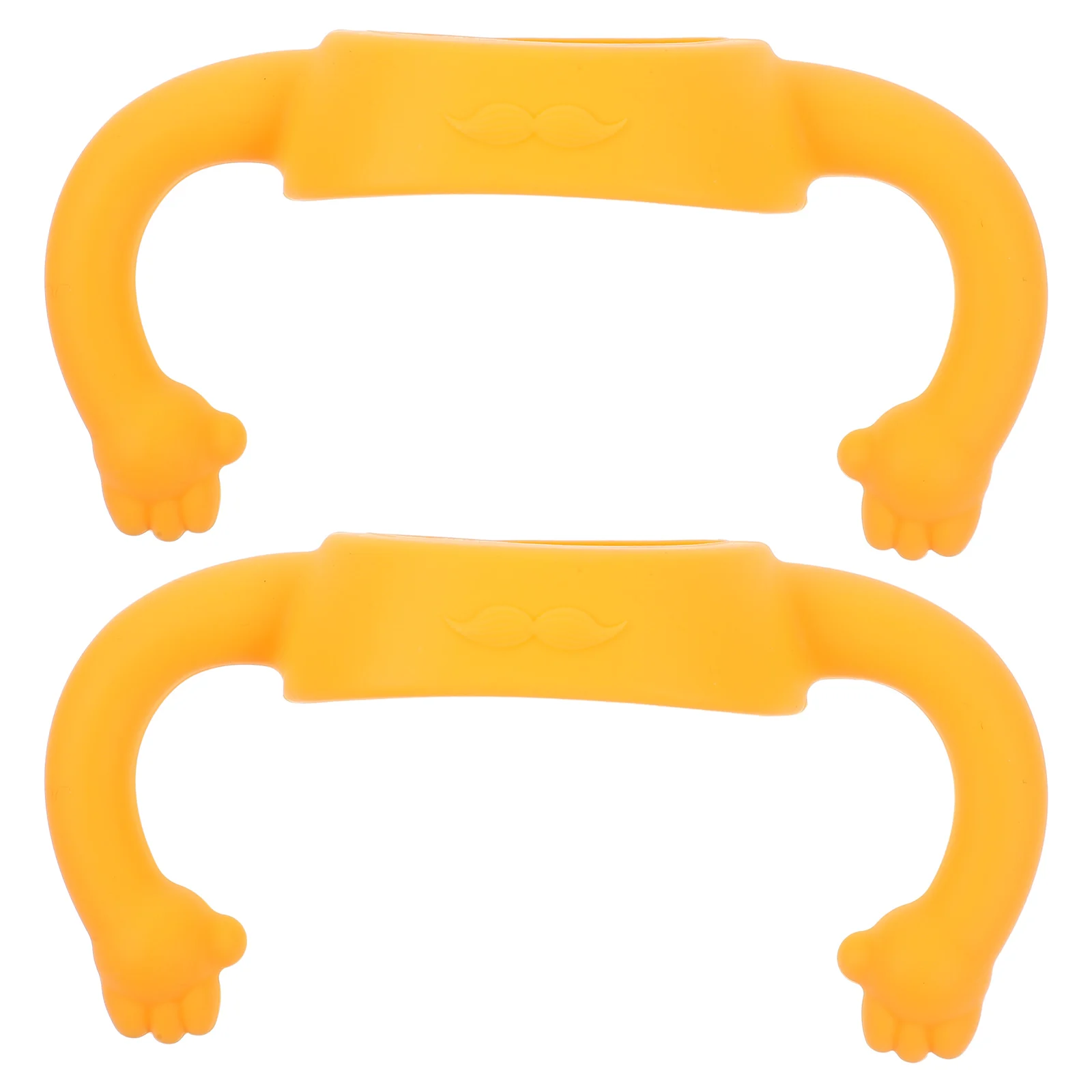 

2 pcs Silicone Baby Bottle Handle Soft Yellow for Infant Toddler Feeding Milk Bottles Easy Install Comfort Use