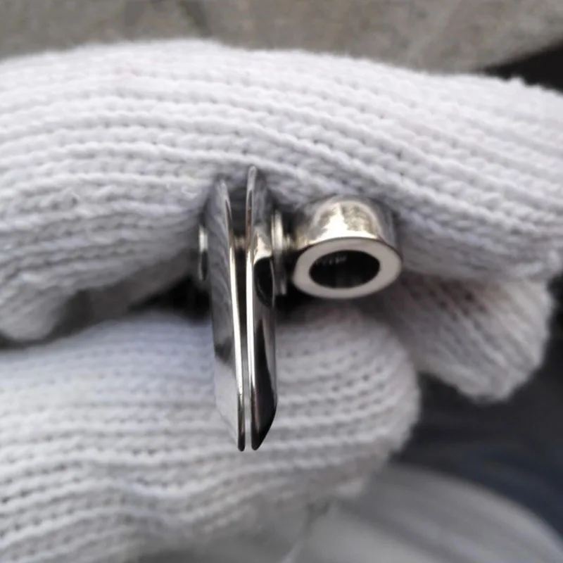 0–6 mm verstellbarer Lederrand-Rillreißer aus hochglanzpoliertem Edelstahl, handgefertigtes Lederhandwerk, Nähen, Crimpwerkzeug