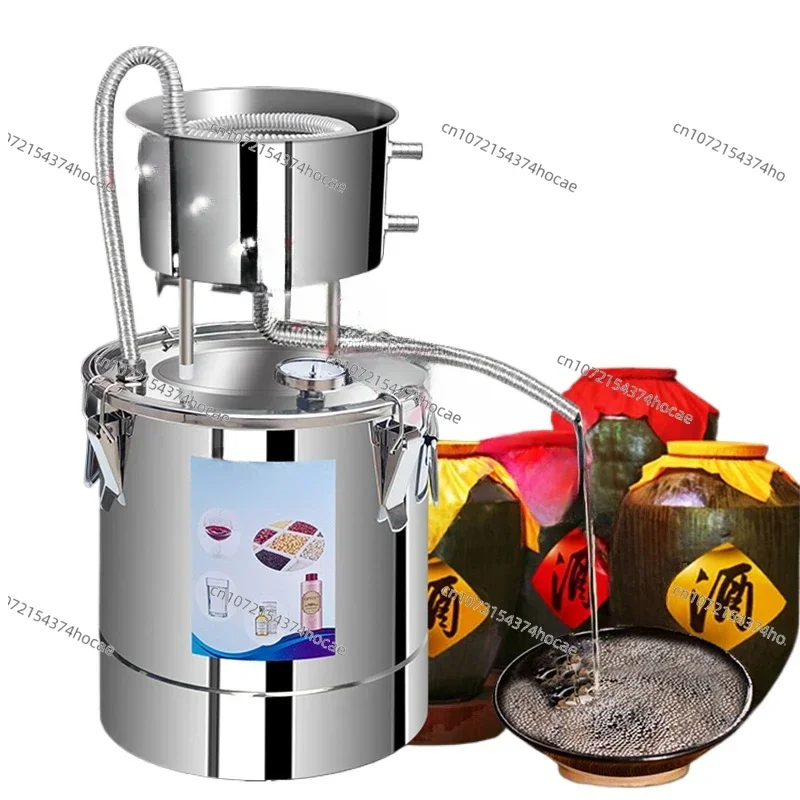 10L Water Alcohol Distiller Stainless Steel DIY Moonshine Equipment for Whisky Wine Still Home Brewing Kit