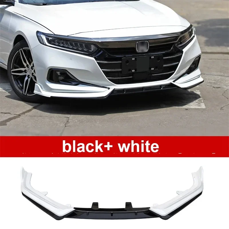 For Honda 10.5th Generation Accord 2022 To Up Car Front Bumper Lower Lip Front Spoiler Splitter Chin Diffuser Perotector BodyKit