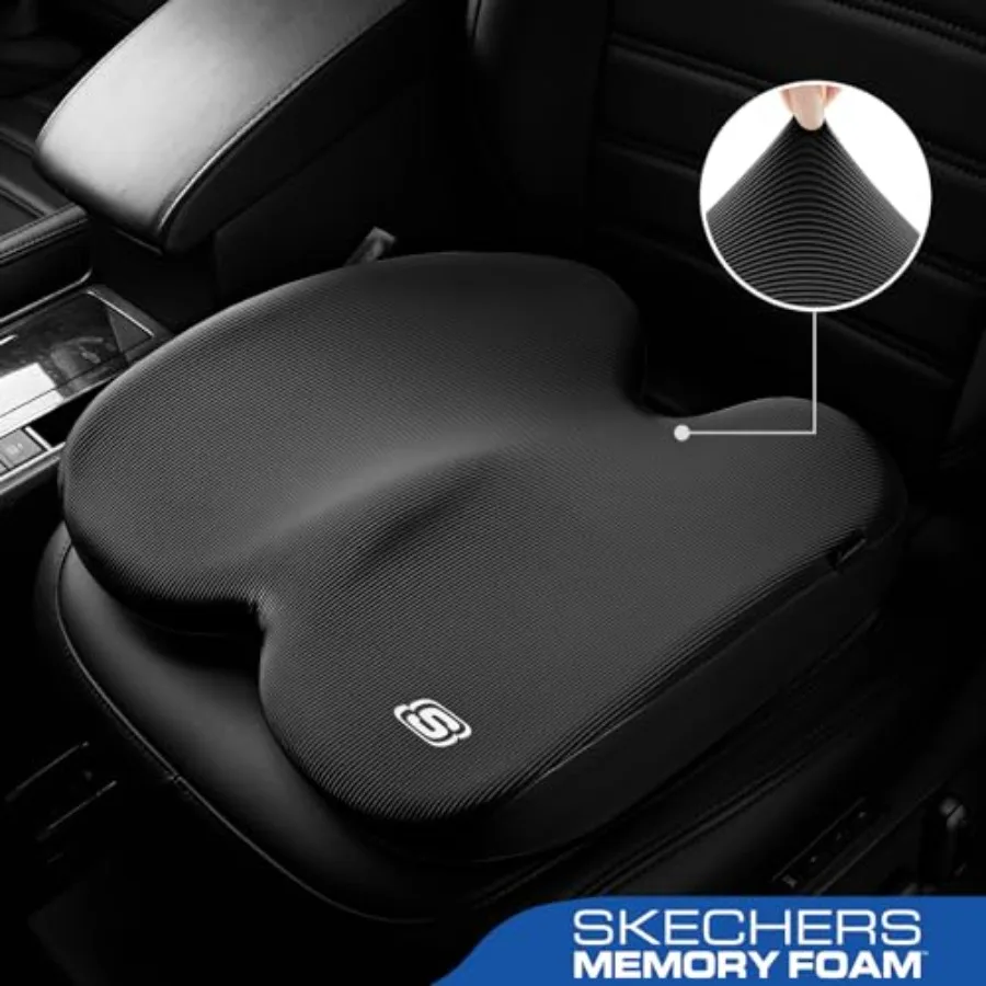 Seat Cushion, Ergonomic Memory Foam Cushion for Long Sitting Hours on Office and Home Chair, Car Seat Cushion for Sciatica, Coc
