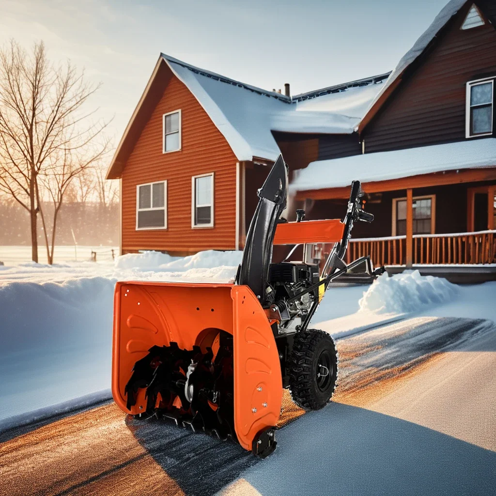 YG Powerful & Highly Efficient Snow Sweeper Engine for Home & Street Use Removes Thick Snow Easily