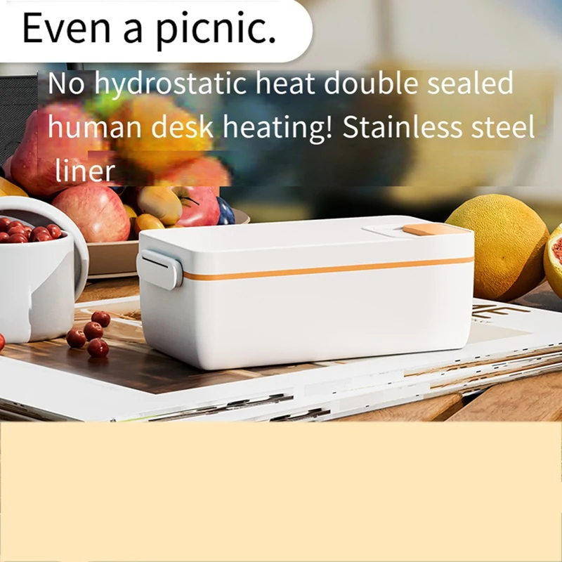 

Electric Lunch Box with 1L Removable Stainless Steel Container Food Heater Heating Lunch Box for Adult/Work/Car/Truck-ABWY