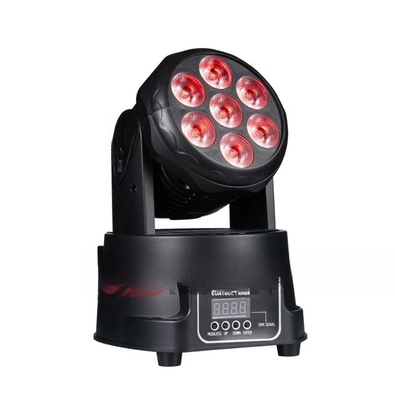 

10W moving head light RGBW four-in-one voice-activated stage light, dyeing light wedding light