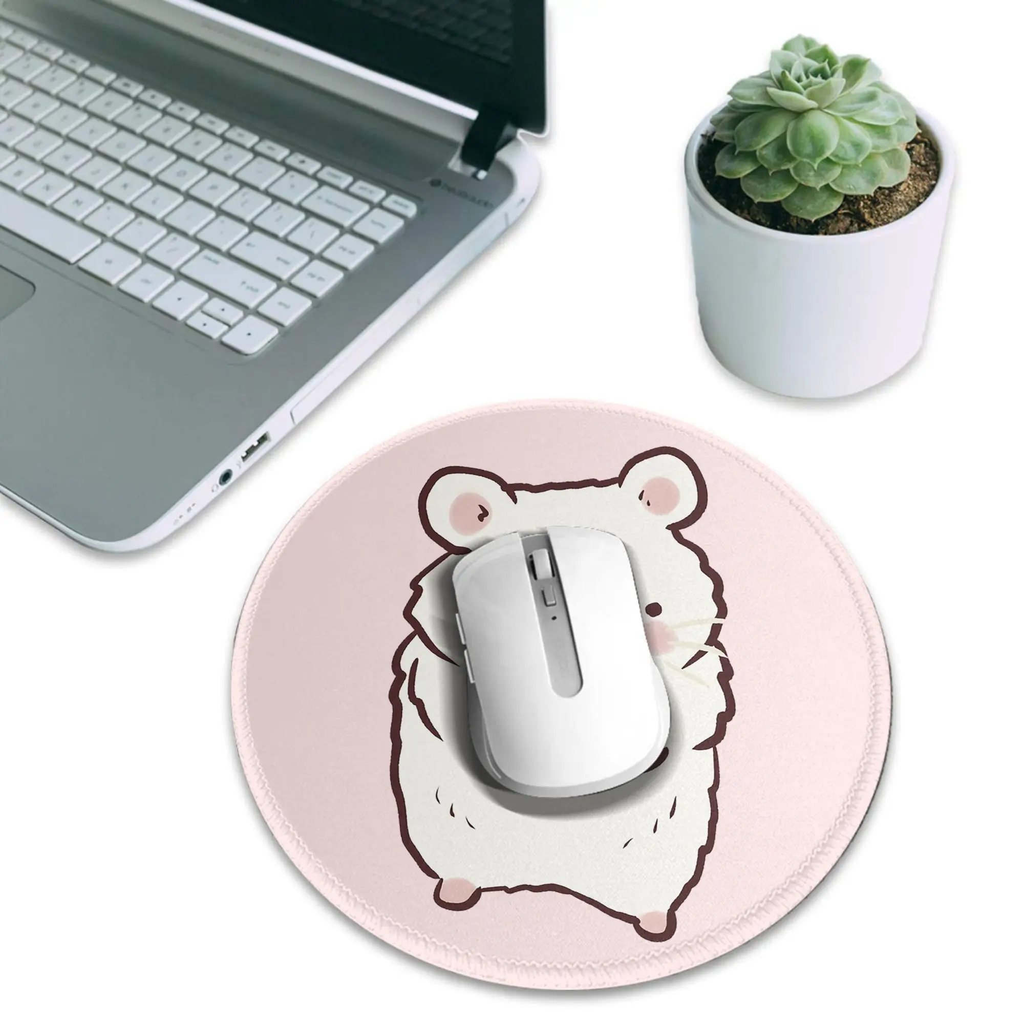Cute Hamster drawing  Mouse Pad Computer Keyboard Mouse Mat Gaming PC Laptop Desk Mat Office Accessories Table Mats