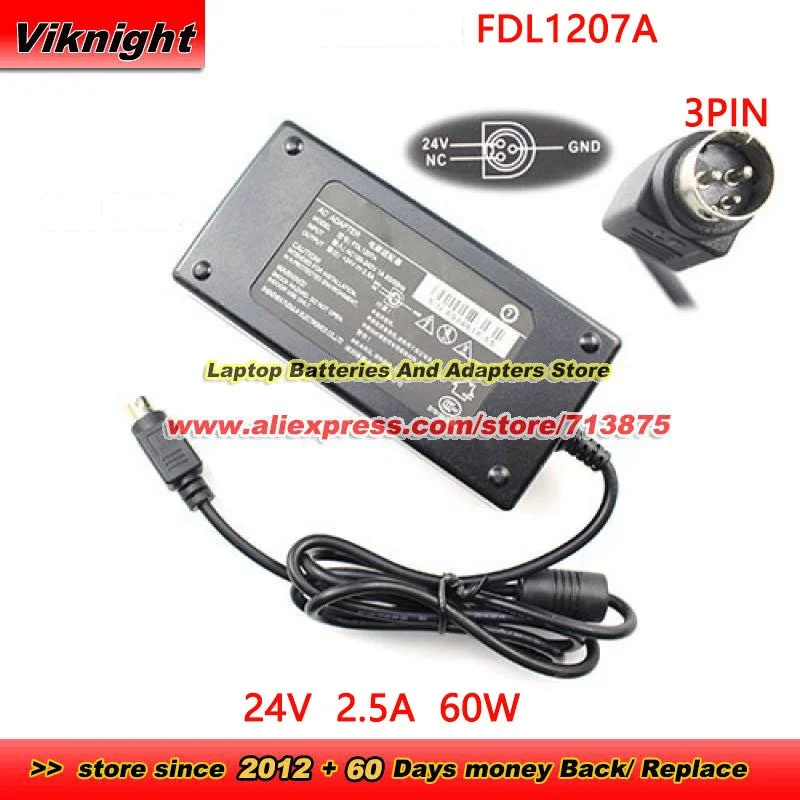 FDL1207A AC Adapter 6986618-5S 24V 2.5A 60W PRL0602U-24 for TYSSO PRP300 PRINTER POS80Gx PX700 PX700II for EPSON TM-T88V