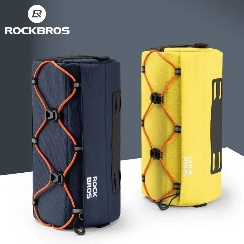 ROCKBROS Torba na kierownicę rowerową 2,2 l Wielofunkcyjna torba rowerowa Mtb na rower szosowy Regulowana torba na ramię Pakiet rowerowy 3D Design