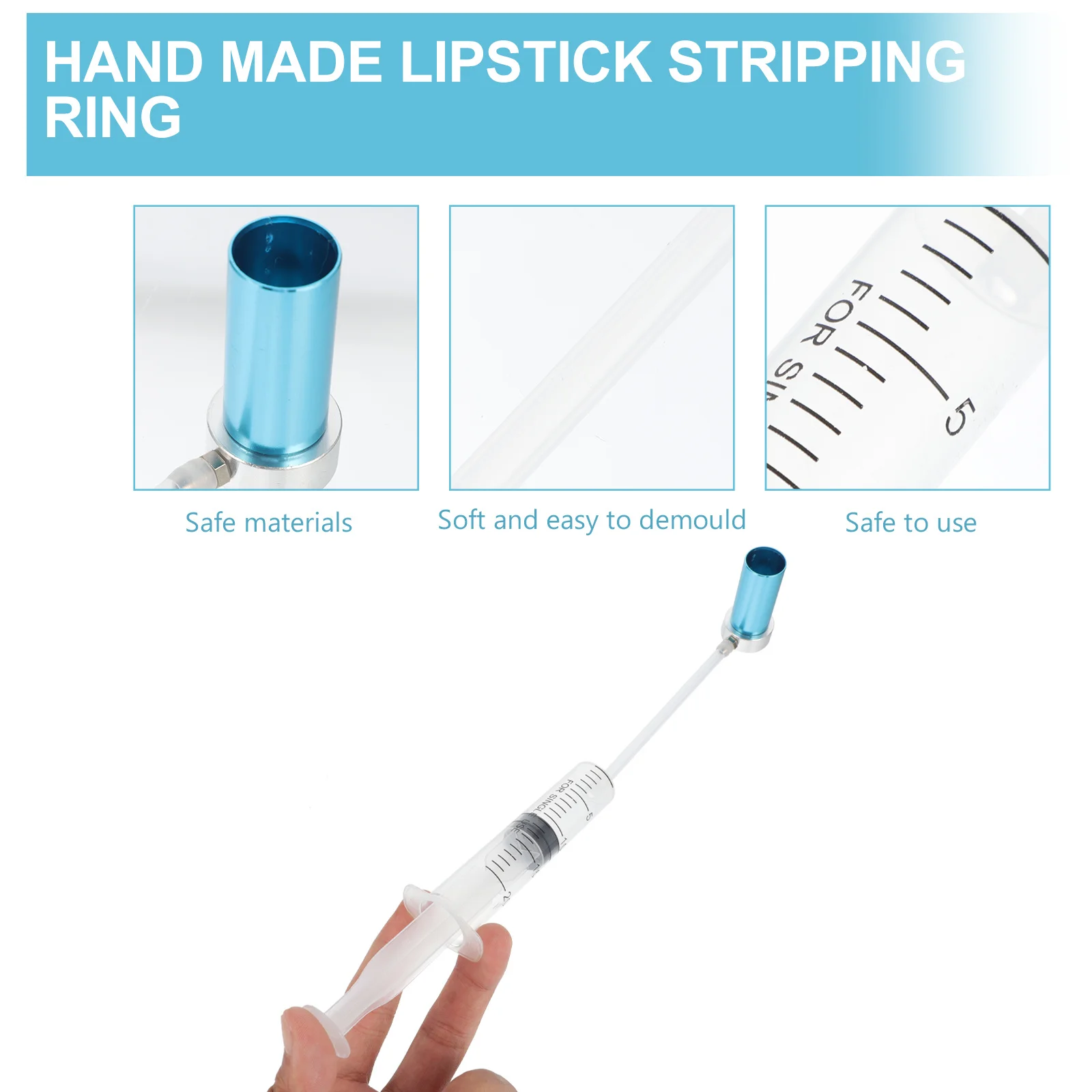 2Sets Lippenstiftform DIY Silikonform Werkzeugset langlebig sicher für handgemachte Lippenbalsam Handwerk machen Zubehör