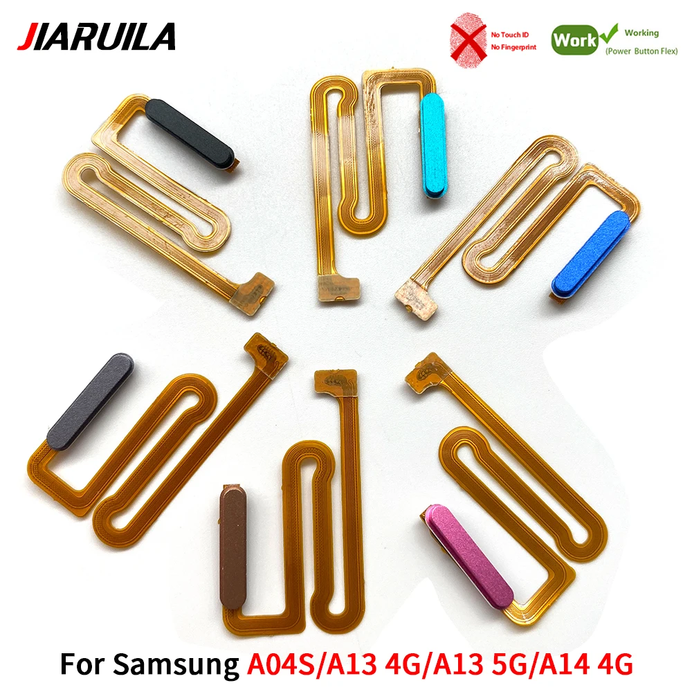 Power Button Flex Cable Side Key Switch ON OFF Control Without Fingerprint Sensor Repair For Samsung A04S A13 4G A13 5G A14 4G