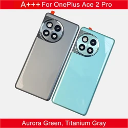 A+++ Back Glass Cover For OnePlus Ace 2 Pro , Back Door Replacement Hard Battery Case, Rear Housing Cover With Adhesive