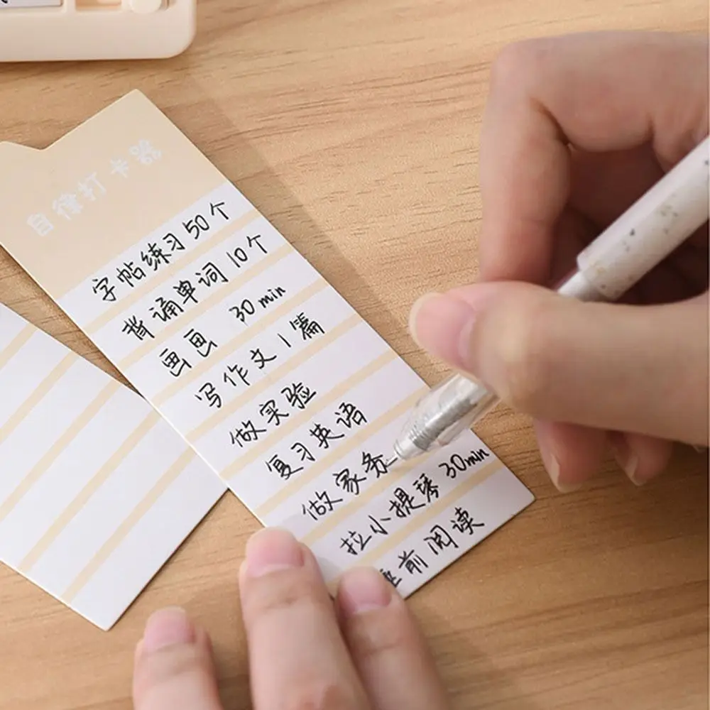 Capybara Good Habit Punch Card Panda Cartoon Daily Task Planning Board Schedule Memo Detachable Self-discipline Punch Card