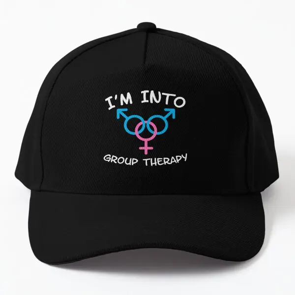 I Am In To Group Therapy Mfm Threesome  Baseball Cap Hat Outdoor Czapka Boys Mens Hip Hop Printed Fish Casquette Sport Sun