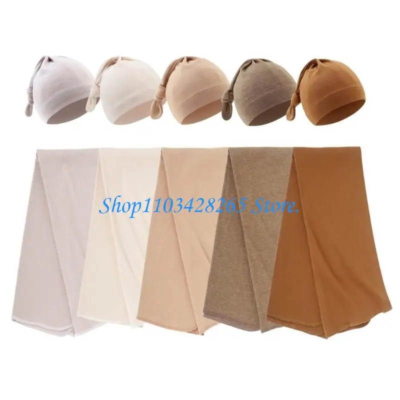 طفل لحاف تلقي بطانية قوية ماصة بطانية قبعات مجموعة التقميط التفاف قبعة منشفة استحمام لحديثي الولادة 0-2 أشهر G2TE