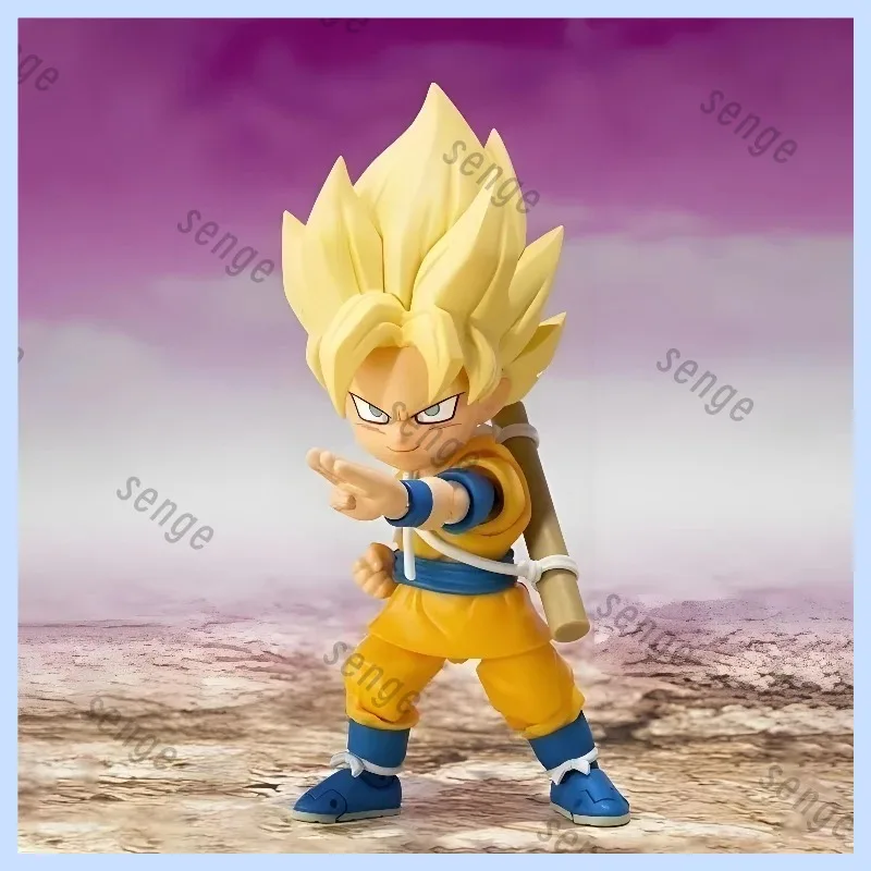 

Оригинальная фигурка Bandai S.H.Figuarts Son Goku (Mini) -DAIMA- Dragon Ball Mini Super Saiyan Son Goku Q-версия, в наличии, подарок