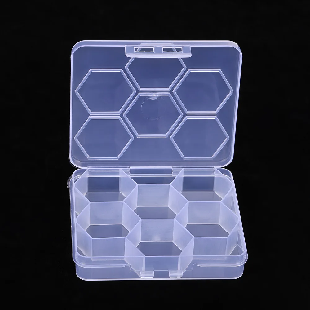 100pcs PP Plastic Box Flat Box Stationery Storage Boxes Fishing Gear Jewelry Packaging Boxes