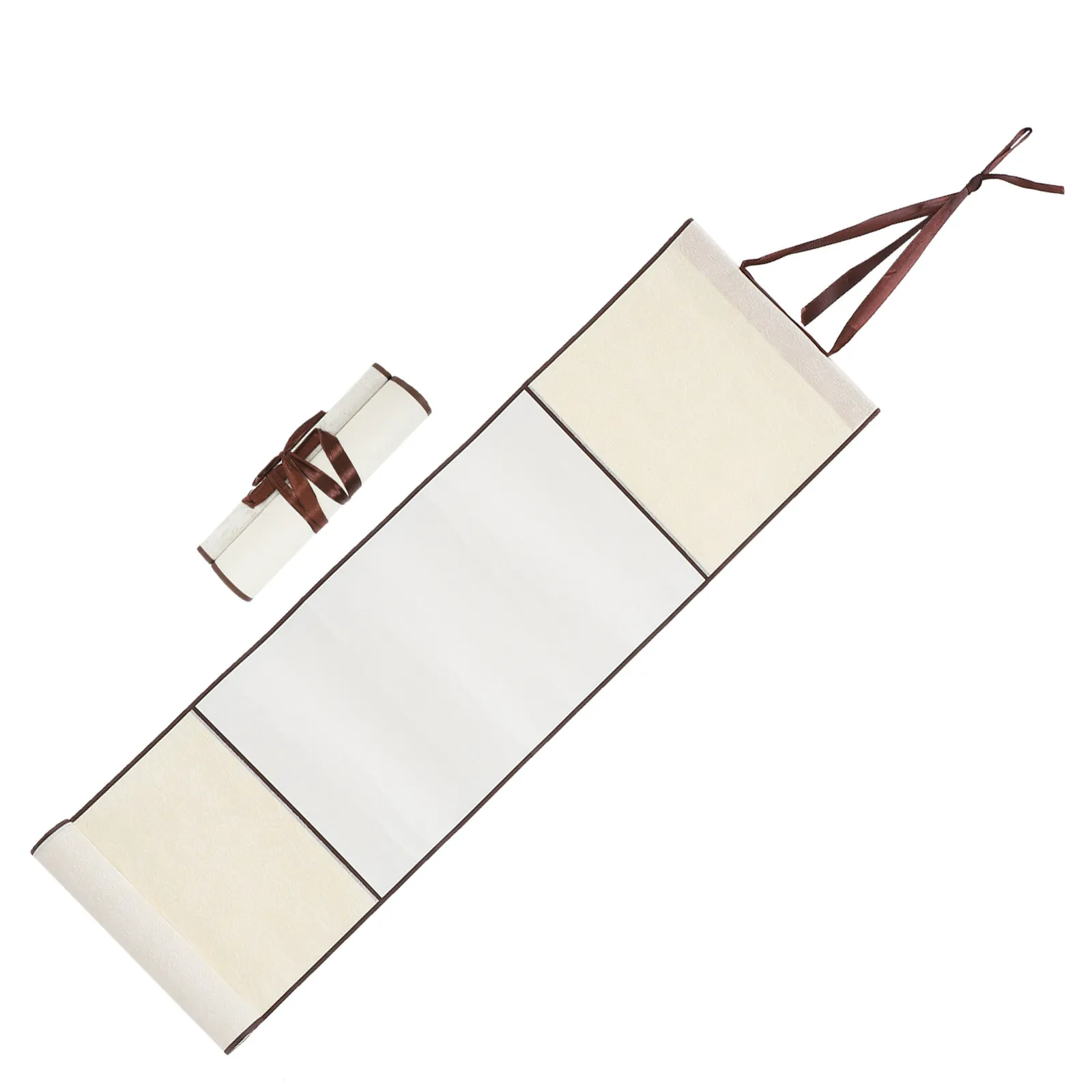 2Pcs Blank Hanging Scroll Paper Chinese Calligraphy Rice Paper Painting Supply for Beginners Professionals Lightweight Easy to