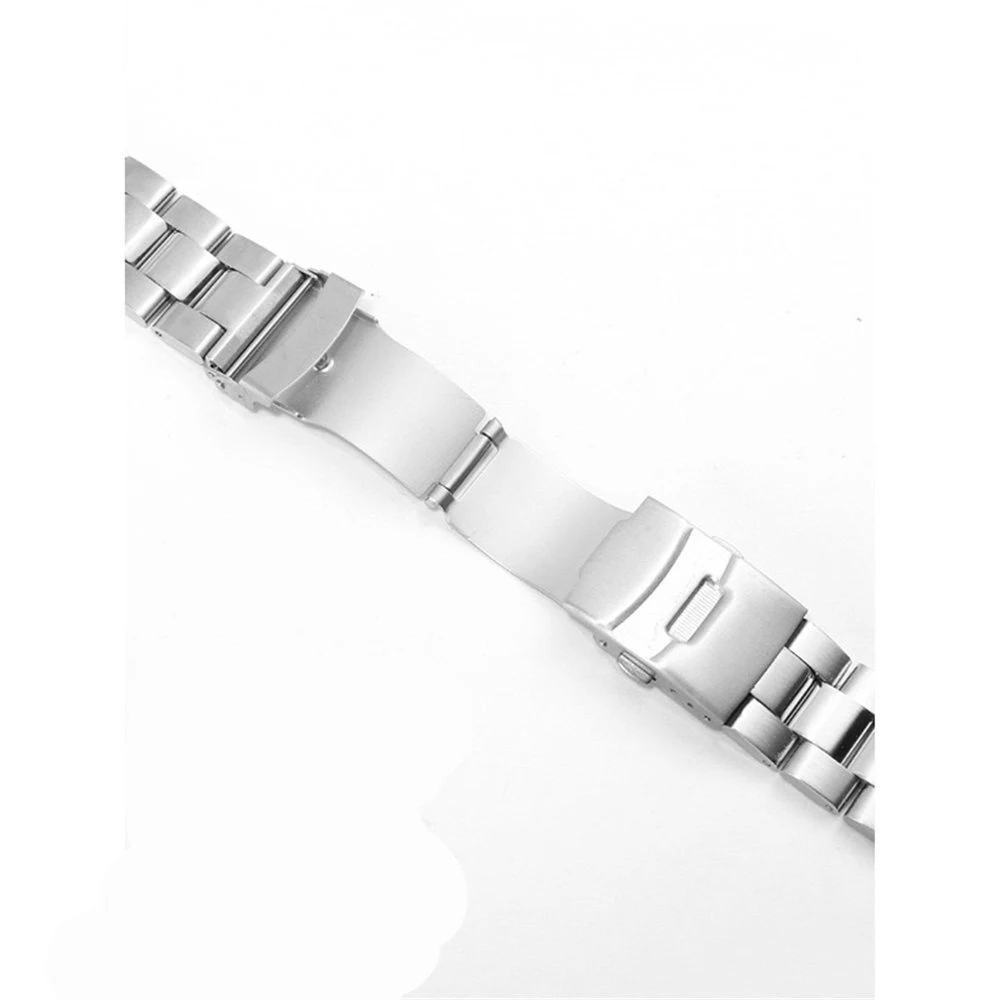 Solid Precision Stainless Steel Curved End Strap For Casio EF-527D-1AV Folding Buckle Band 22 mm