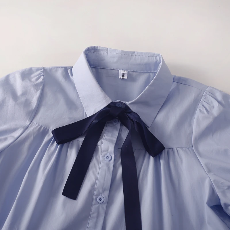 

Женское повседневное свободное платье с высокой талией, А-силуэт, многоярусное, с коротким рукавом, в корейском стиле