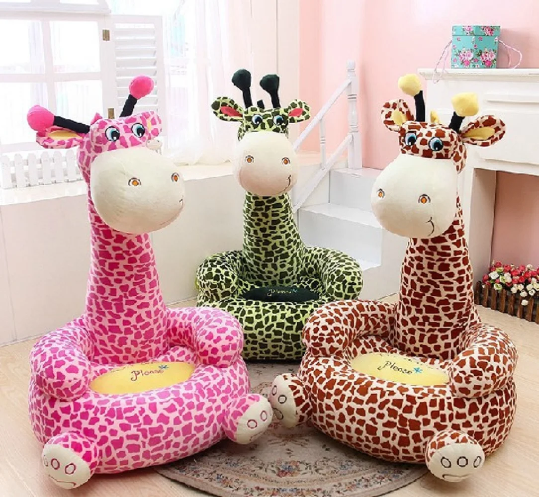 

creative plush giraffe sofa toy big lovely cartoon giraffe sofa doll children's sofa gift about 75x50cm