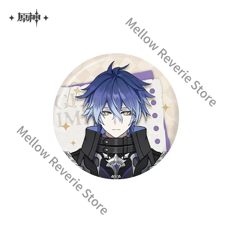 Genshin Impact Series Gift Goods Game Ambitus Colleagues Anime Cosplay Tinplate Emblem Escoffier Nahida Flins Personage Badge