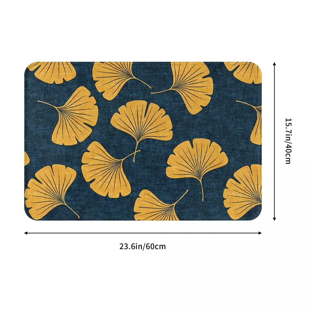 Tiger Animal Lover Bedroom Mat Ginkgo Biloba Leaves Doormat Kitchen Carpet Entrance Door Rug Home Decoration