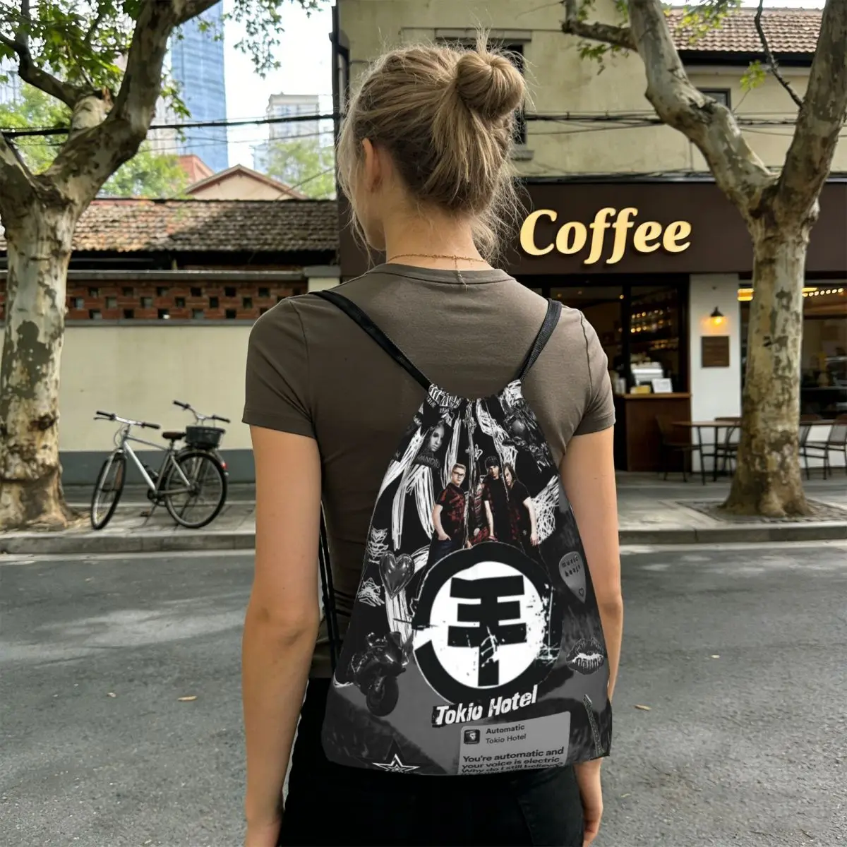 Tokio Hotel Backpacks Casual Drawstring Bags Sports Bag Book Bags for Man Woman School