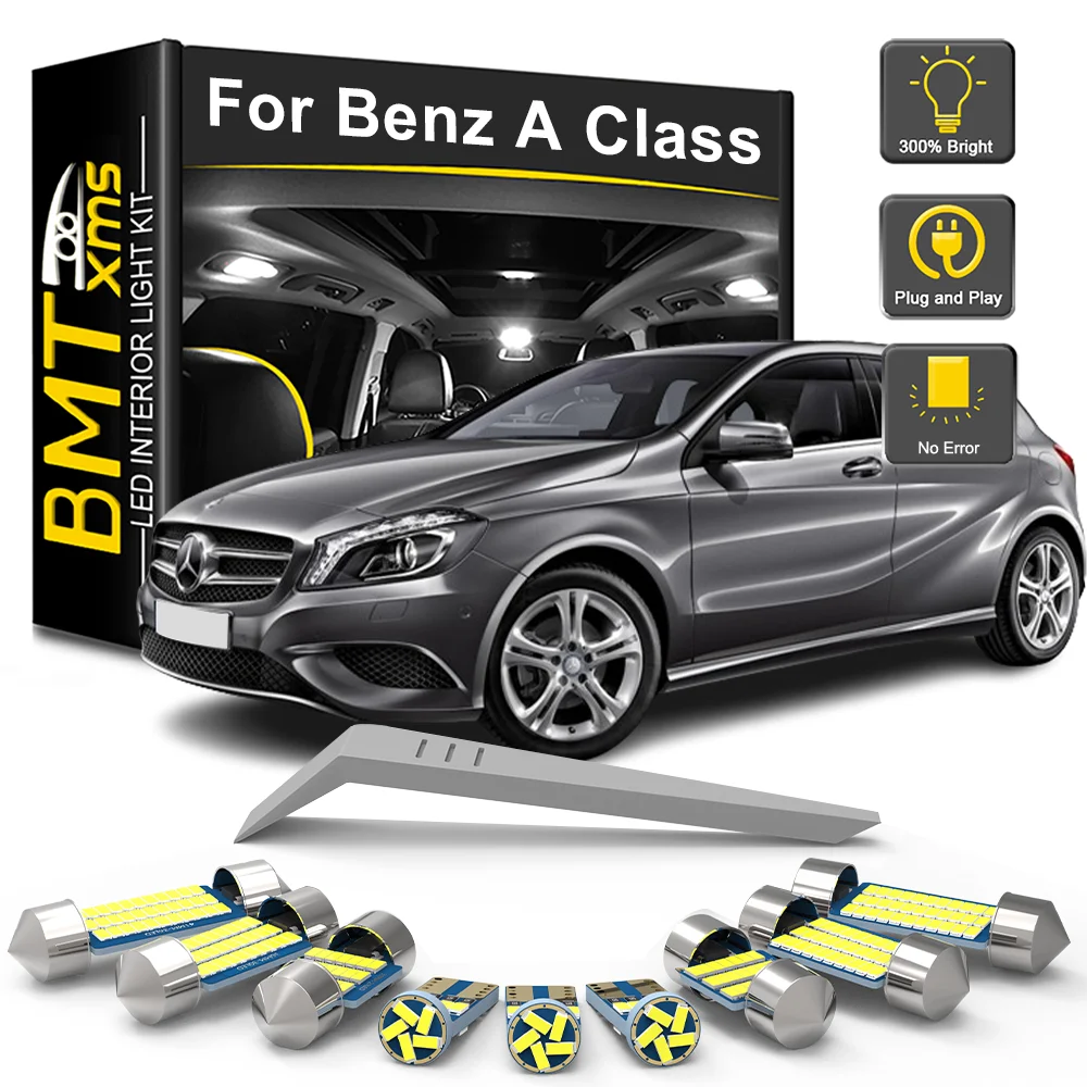 

BMTxms Canbus LED Interior Lights Bulb Kit For Mercedes Benz A Class W168 W169 W176 2000 2006 2008 2010 2012 2015 2016 2017 2018