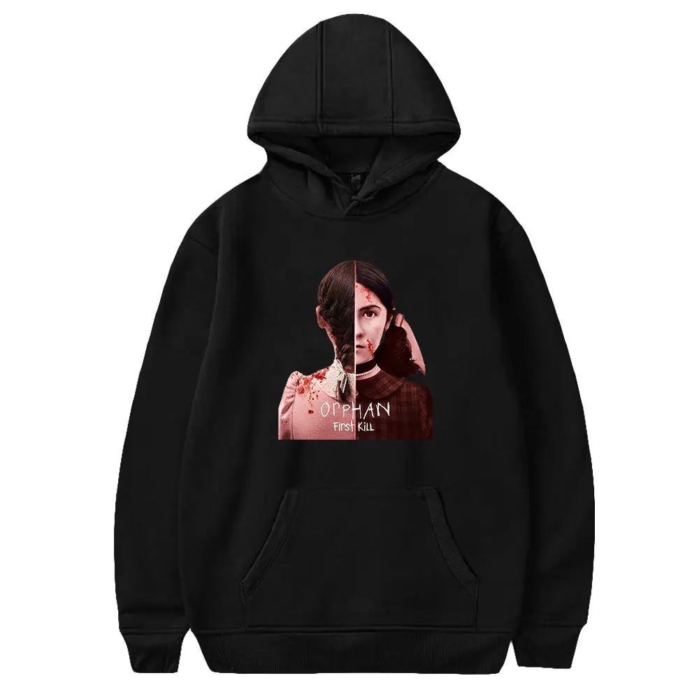 

Orphan First Kill Hoodie Long Sleeve Men Women Hooded Sweatshirt 2022 Movie Horror Film Unisex Clothes