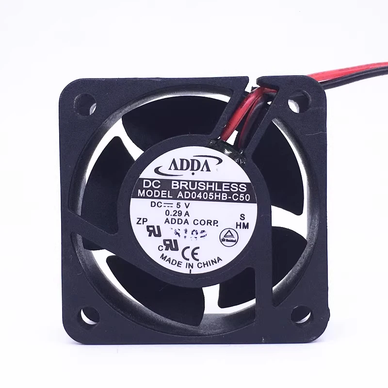 

HJY 1 piece ADDA AD0405HB-C50 DC5V 0.29A 2-wire cooling fan 4020 4cm