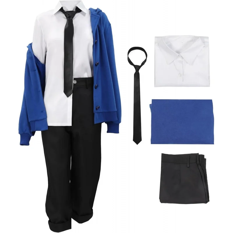 

❤️❤️❤️C-ZOFEK US Size Cosplay Costume Outfit Coat Shirt Pants and Tie for Women❤️⭐️❤️