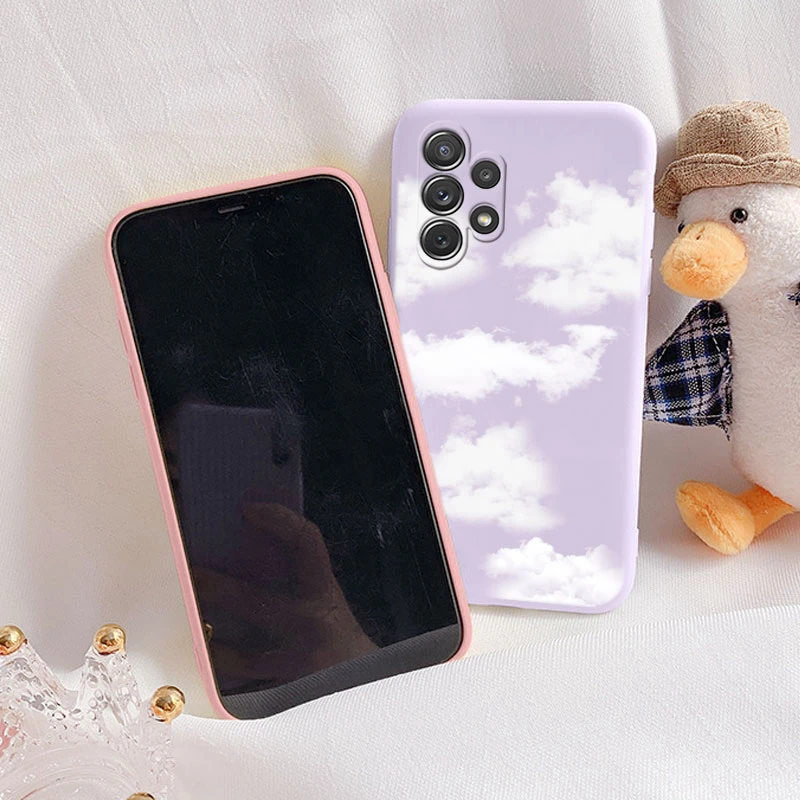 Soft Case For Samsung Galaxy A32 4G A 32 5G Phone Cover Cute Flowers Butterfly Fundas TPU Coque For Samsung A32 Bumper Cases