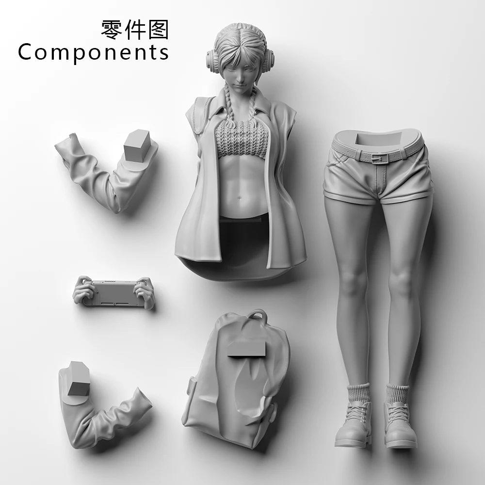 OceanCosmos miniatures, Original, Playing game, Sexy Girl, Resin unpainted Model kit figure GK