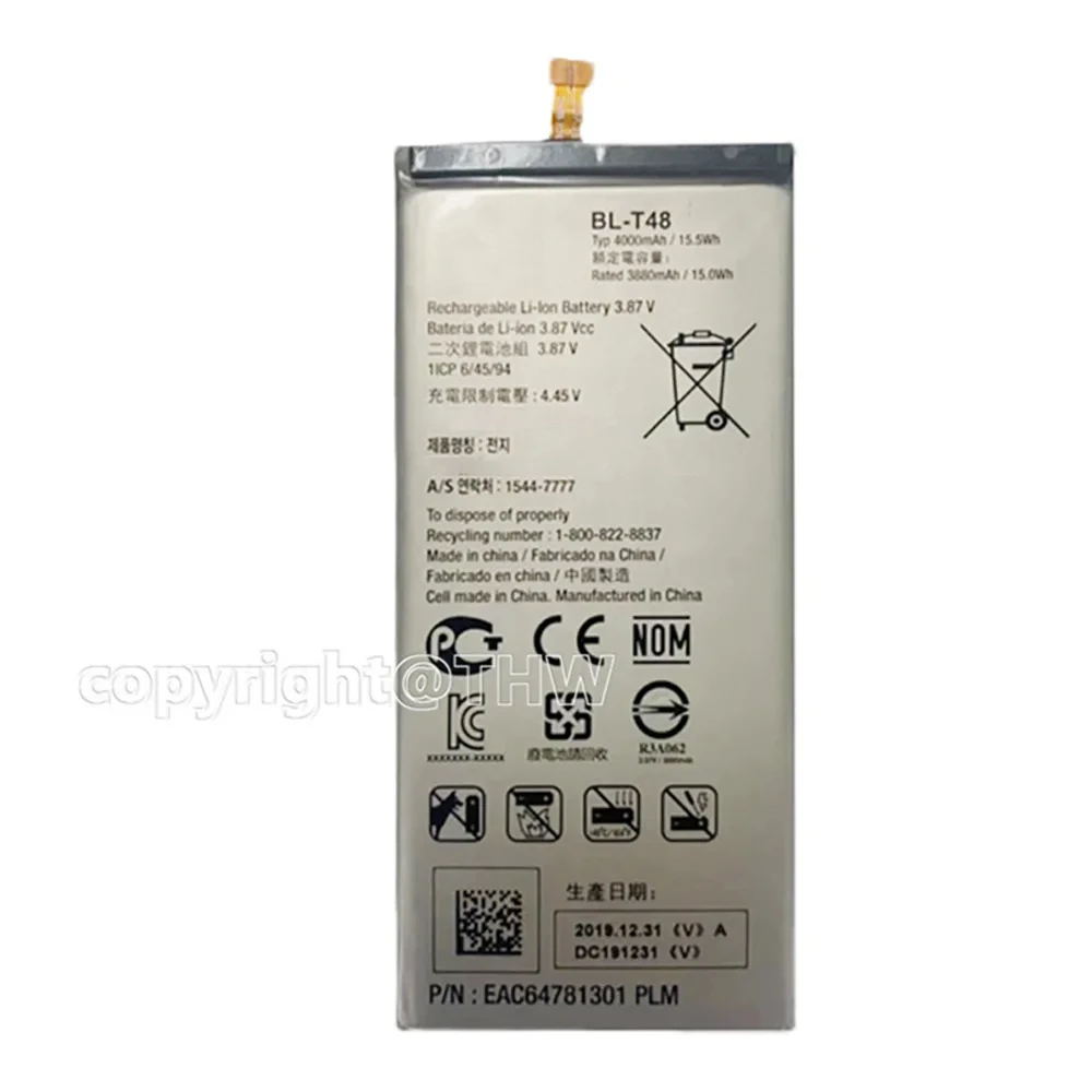 New Original BL-T48 New Battery 4000mAh For LG STYLO 6 LM-Q730MM Phone Batteries With Tools+Tracking Number