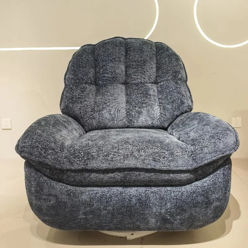 

Modern electric single-seat recliner for small-space beanbag sofas with shaker and bedroom cabin functions