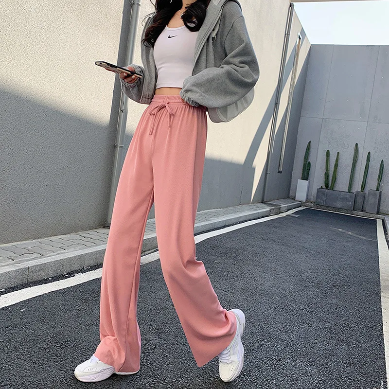 

Woman Pants 2022 Women's Summer Autumn Trousers Comfortable Pants Pink Casual Trouser Fashion Ankle Length & Long Pants Lady