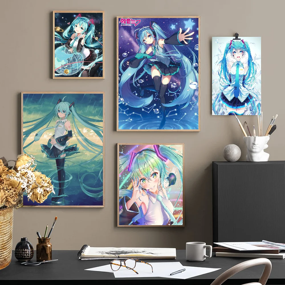 Anime H-Hatsunes M-MikU Classic Movie Posters HD Quality Poster Wall Art Painting Study Nordic Home Decor